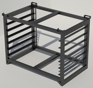 rack pour plaques en acier